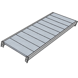 MAXI Wide Span Shelving Extra levels with steel decks