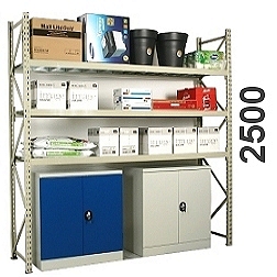 Wide Span Shelving H=2500 with chipboard MAXI