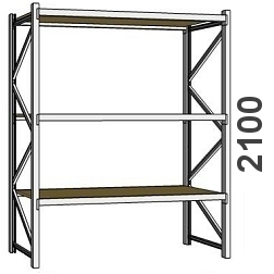 Wide Span Shelving H=2100 with chipboard MAXI