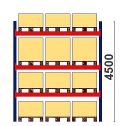 Kaubaaluste riiulid H=4500 BASIC