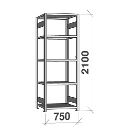 Varastohyllyt sarja 2100Hx750L