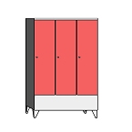 Lockers with a short door