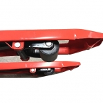 Kahvelkäru 800x540/2500kg PU rattad, singel rullik, oranz