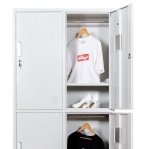 Metallist riidekapp poolkõrge 4-uksega 1820x800x500 RAL7035 CLICK