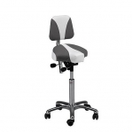 Global CL Gamma saddle stool with backrest