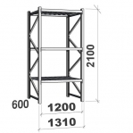 Laoriiul põhiosa 2100x1200x600 600kg/tasapind,3 PLP tasapinda