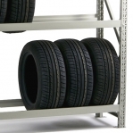 Tyre racking for a 40-foot container