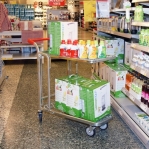 In-Store trolley 2 shelves 1030x1020x530mm