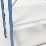 Extension bay 2100x1000x300 200kg/shelf,5 shelves, blue/light gray