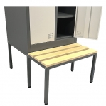 Metallist riidekapp 3-uksega 2070x900x800, pingiga, kokkupandav