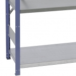 Starter bay 2100x1000x500 200kg/shelf,5 shelves, blue/Zn