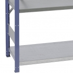 Starter bay 2500x1000x500 200kg/shelf,6 shelves, blue/Zn