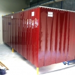 Welding curtain red 1x570mm/meter