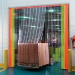 PVC curtain Relief 2x300mm/meter