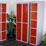 Red/Grey, locker 2door 1920x700x550