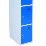 Storage locker, blue/grey 4 compartments 1920x350x550