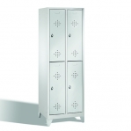 2-tier locker, 4 doors, 1850x610x500 mm