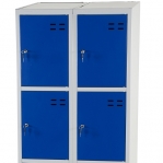 Storage locker, blue/grey 8 compartments  1920x700x550