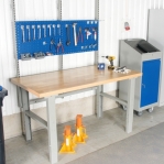 Worktable with oak board 2000 mm