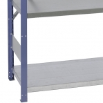 Starter bay 2500x1000x300 200kg/shelf,6 shelves, blue/Zn