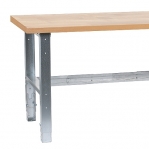 Worktable strong 1600x800 with oak board 42 mm, galv. legs