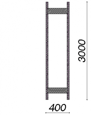 Side frame 3000x400