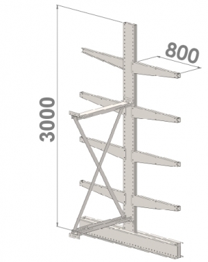 Add On bay 3000x1000x2x800,5 levels