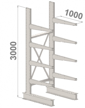 Starter bay 3000x1000x1000,5 levels