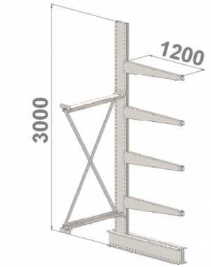 Add On bay 3000x1000x1200,5 levels