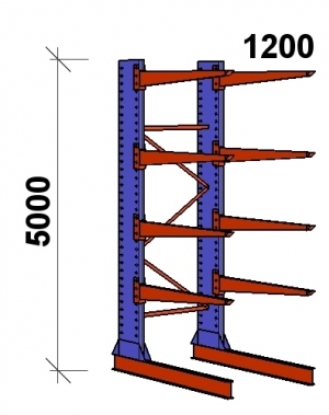 Starter bay 5000x1500x1200,5 levels
