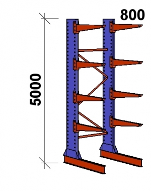 Starter bay 5000x1500x800,5 levels