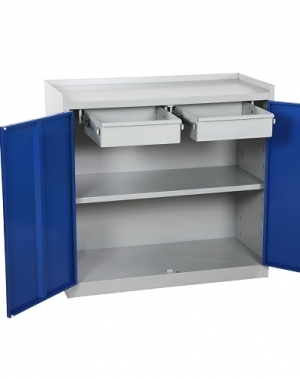 Tool cabinet 2 drawers 900x950x450 mm, foldable