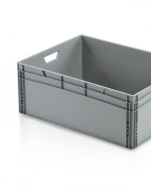 Plastic box 800x600x320, grey