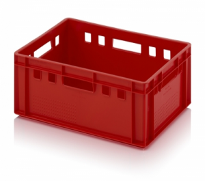 Meat box 60x40x20 cm, 40 l. Red.