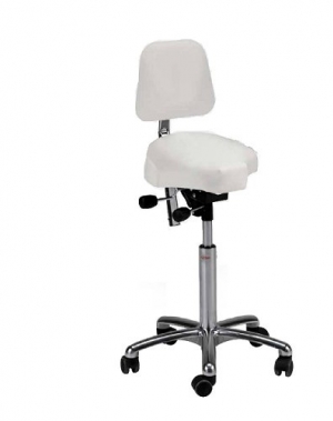 Global CL Gamma saddle stool with backrest