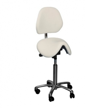 Global CL Dalton saddle stool with backrest