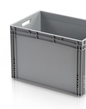 Plastic box 600x400x420, grey