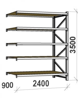 Laoriiul jätkuosa 3500x2400x900 300kg/tasapind,5 PLP tasapinda MAXI