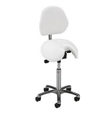 Global CL Jolly saddle stool with backrest