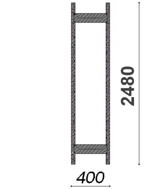 Avotikas 2480x400 ZN Kasten, käytetty