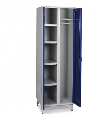 Storage Cabinet with 4 shelves and hanging rod 1900x1000x545