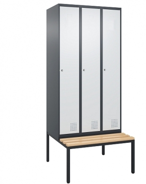 Metallist riidekapp 3-uksega 2070x900x800, pingiga, kokkupandav