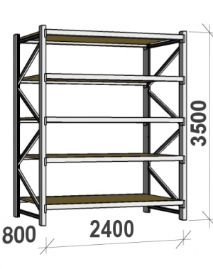 Laoriiul põhiosa 3500x2400x800 300kg/tasapind,5 PLP tasapinda MAXI