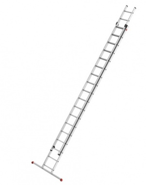 2-section extending ladder Prof 9,50m, 2x18 steps
