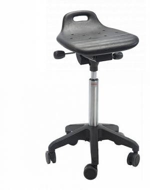 Saddle stool Omega Octopus PU w/castors