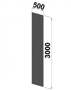 Side sheet 3000x500 perforated