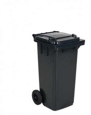 Refuse bin 120 L, dark grey lid