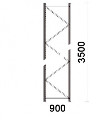 Külgraam 3500x900 mm MAXI