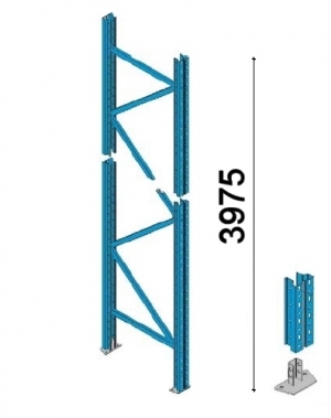 Upright 3975x1050 mm NJ used