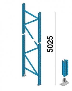 Frame H5025*D1050mm 90*70*2